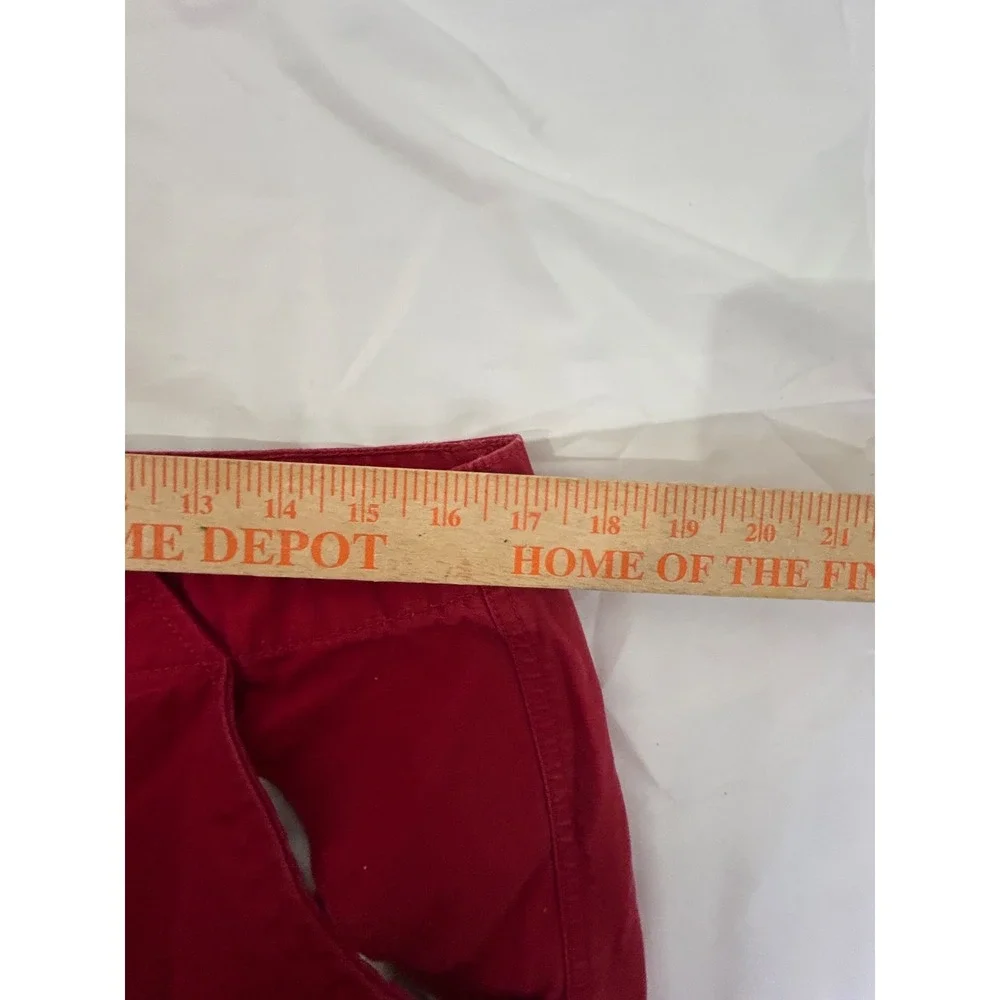 Vintage Y2K True Religion Cargo Cotton Logo Shorts Size 32 Red